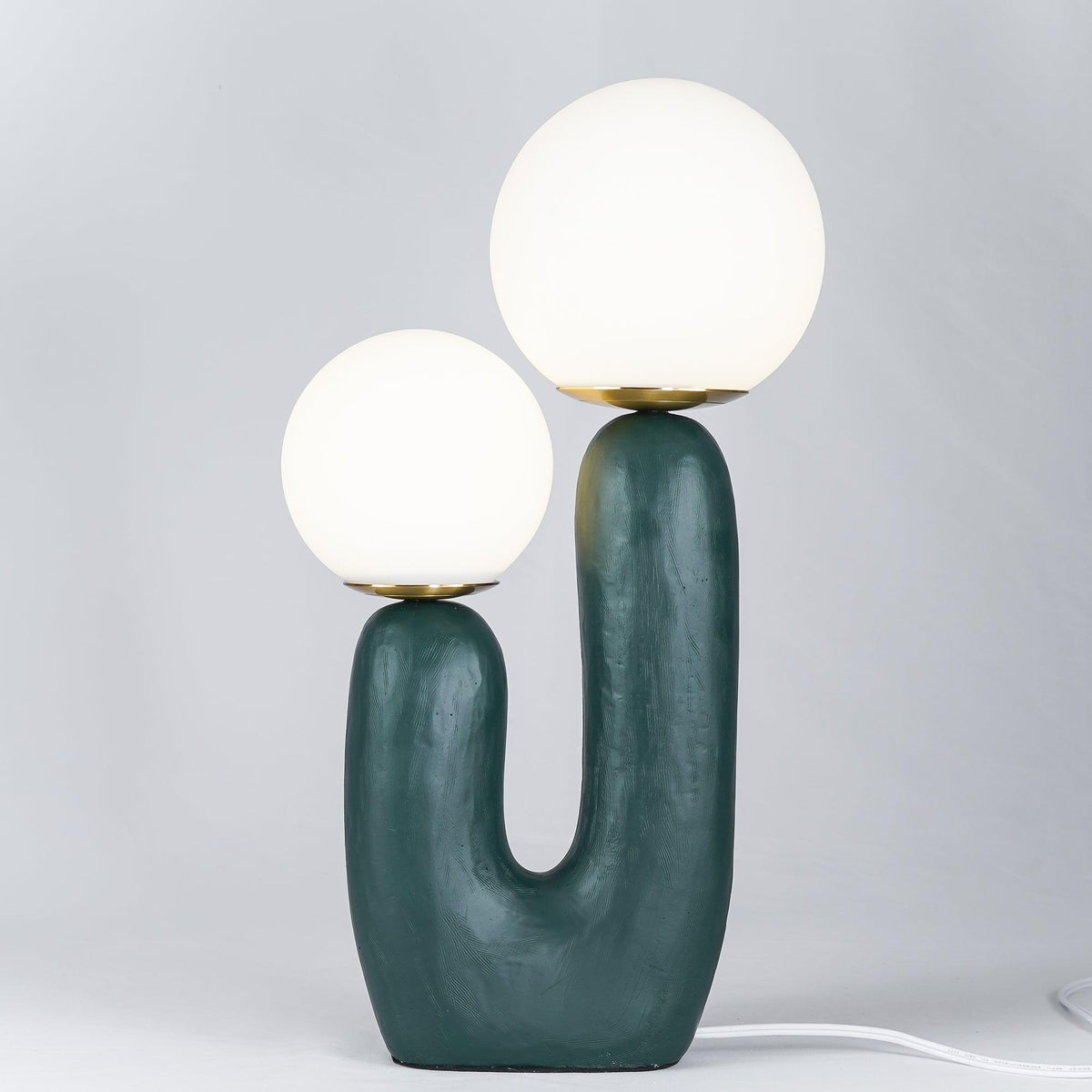 Elyrain lámpara de mesa artística de resina