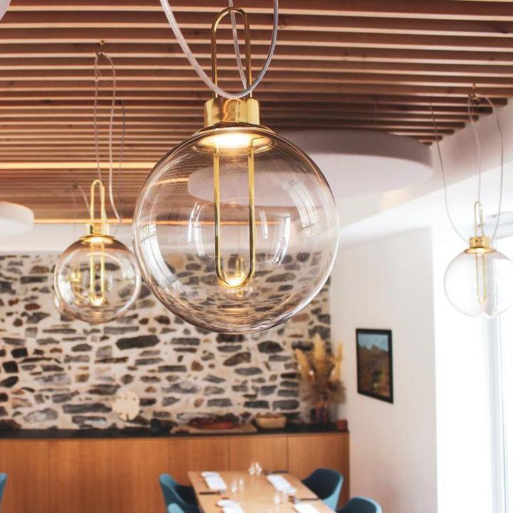 Veloenne lámpara colgante Chic Orb