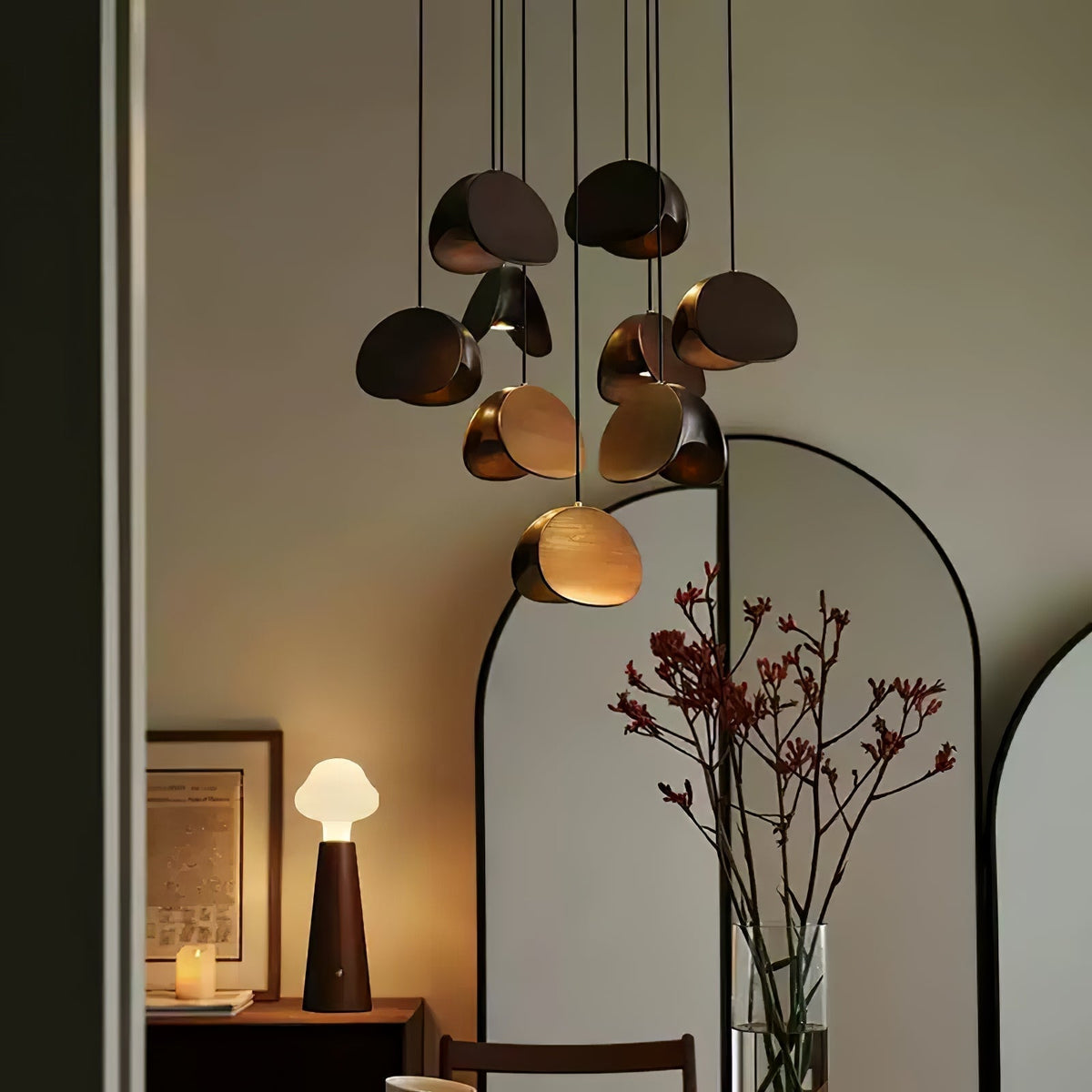 Tavro lámpara colgante minimalista de madera