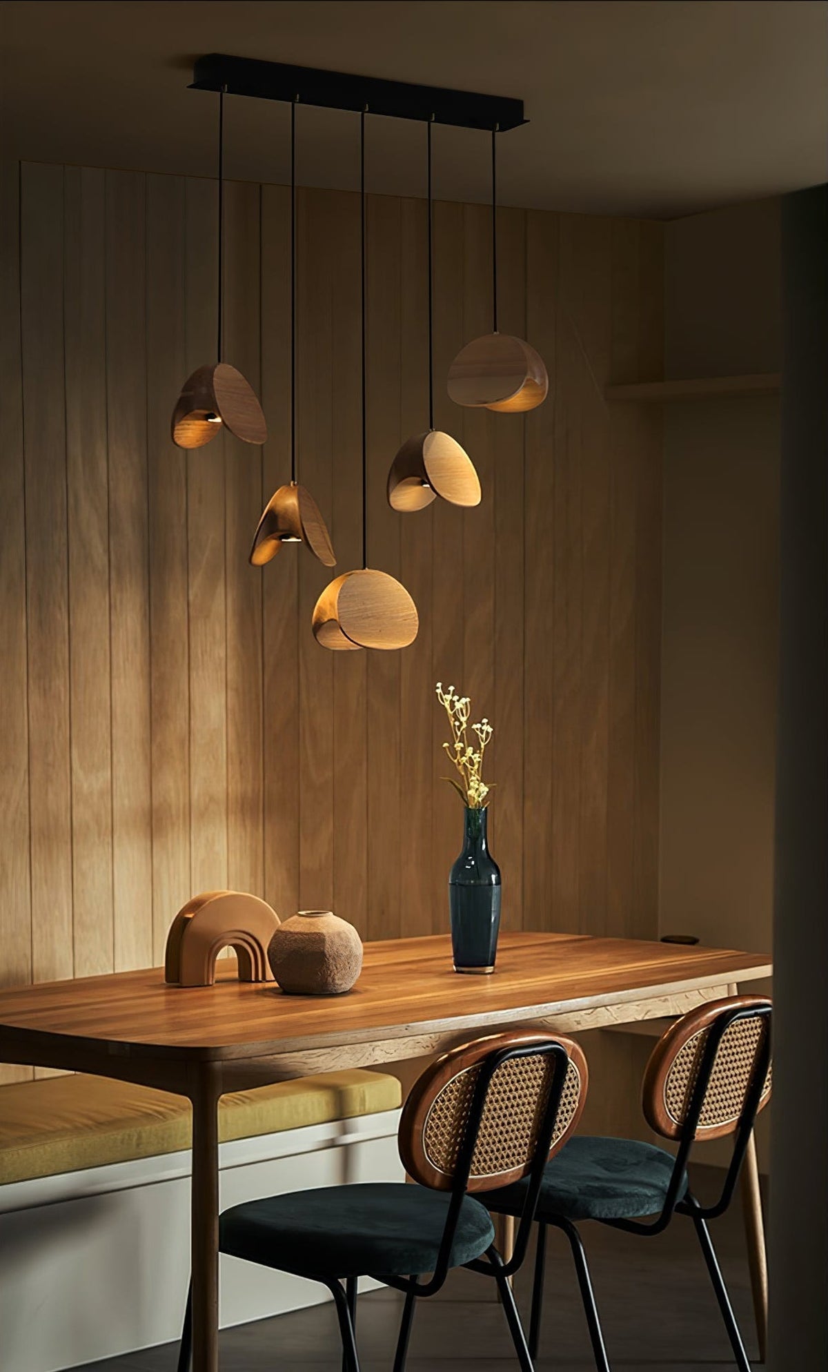 Tavro lámpara colgante minimalista de madera