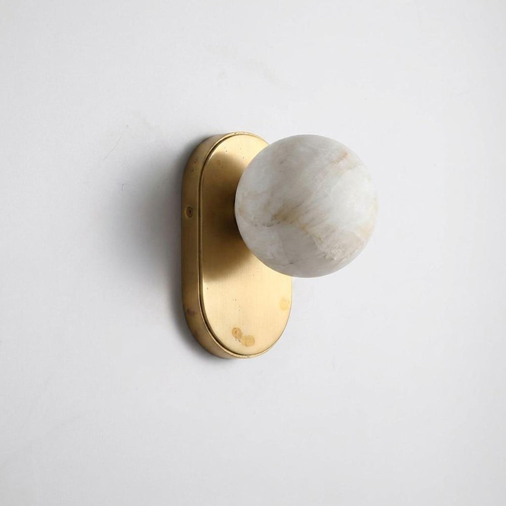Aplique de alabastro con esfera Hensford