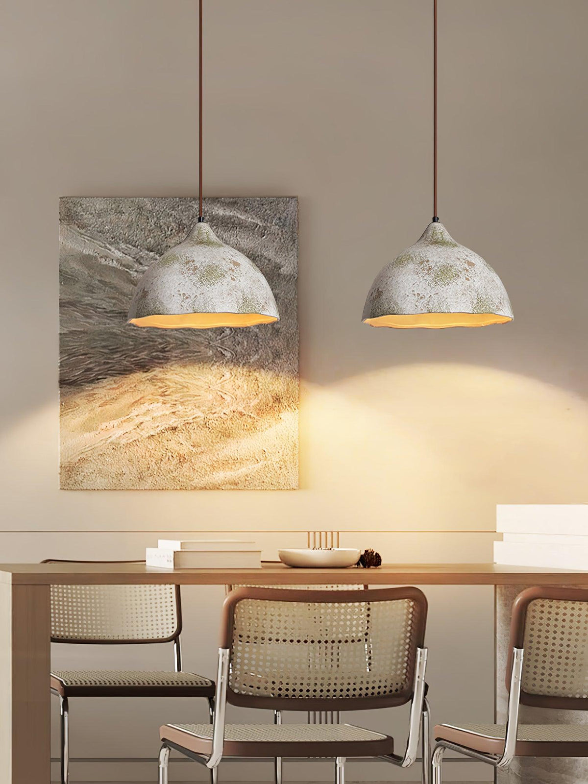 Moss lámpara colgante minimalista de madera