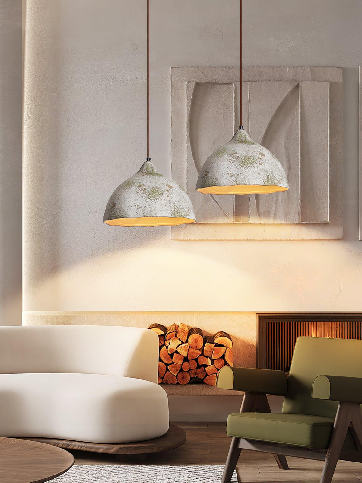 Moss lámpara colgante minimalista de madera