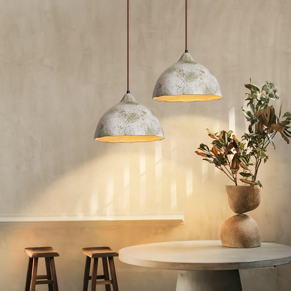 Moss lámpara colgante minimalista de madera