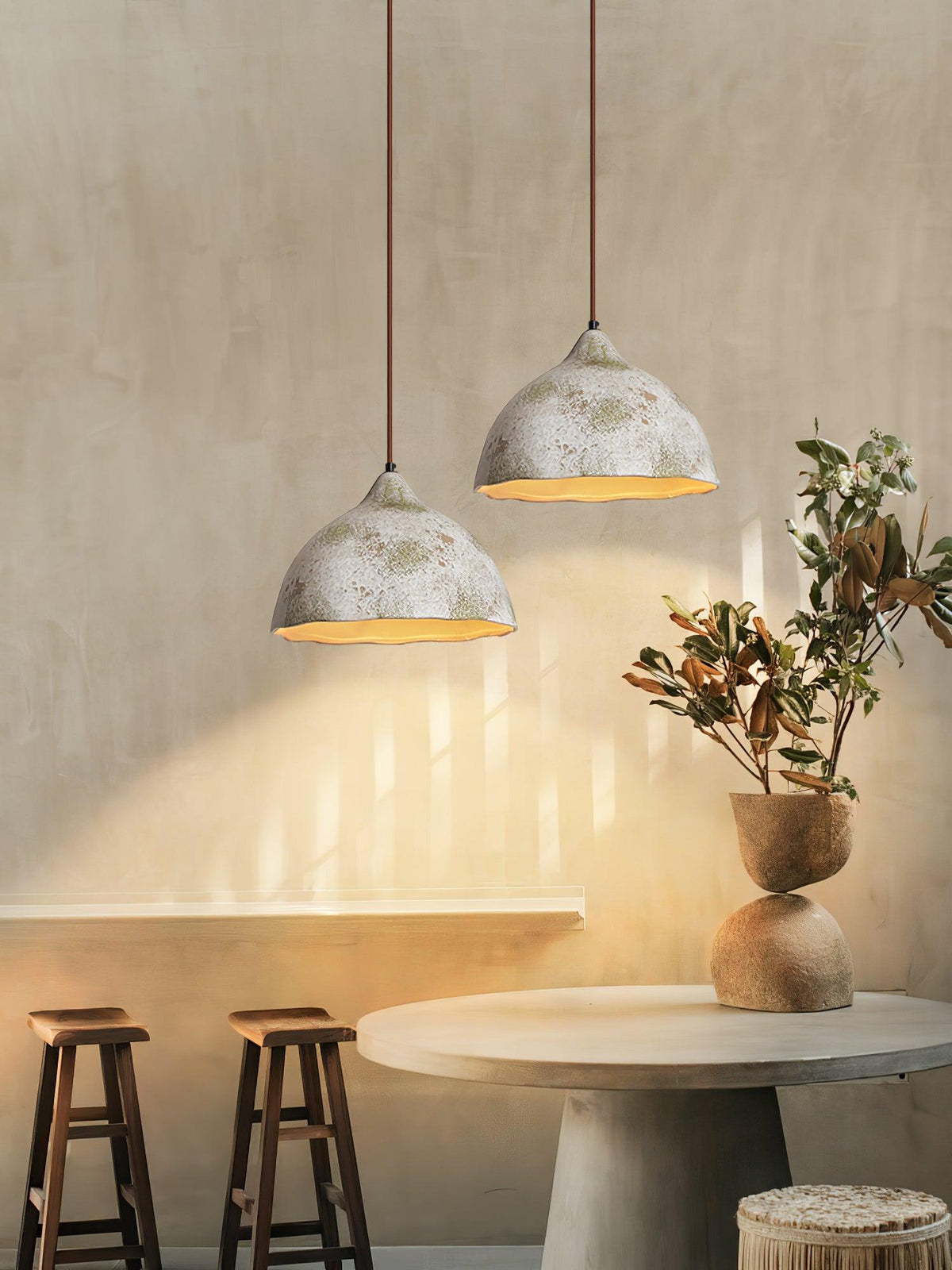 Moss lámpara colgante minimalista de madera