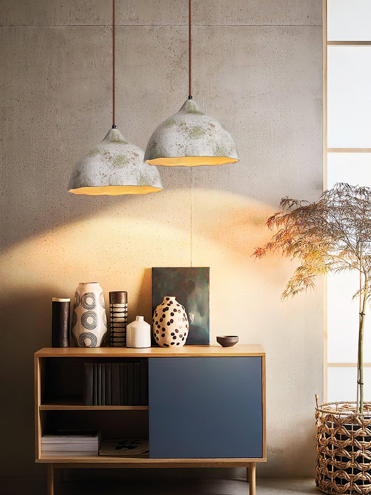 Moss lámpara colgante minimalista de madera