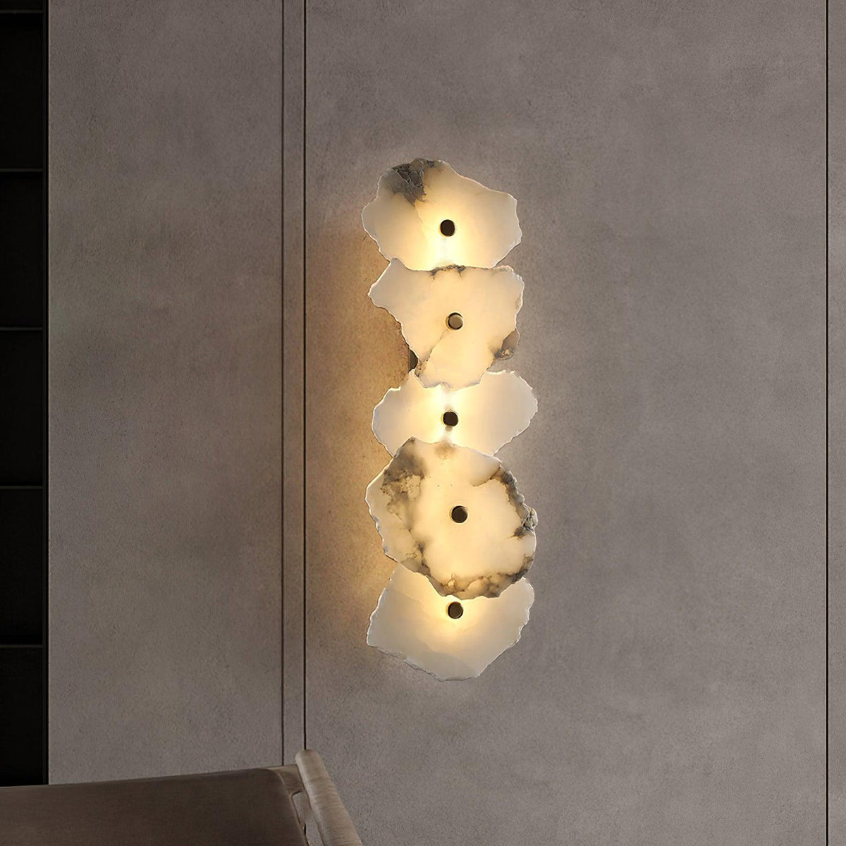 Alaeila aplique de pared Floral Cluster alabastro