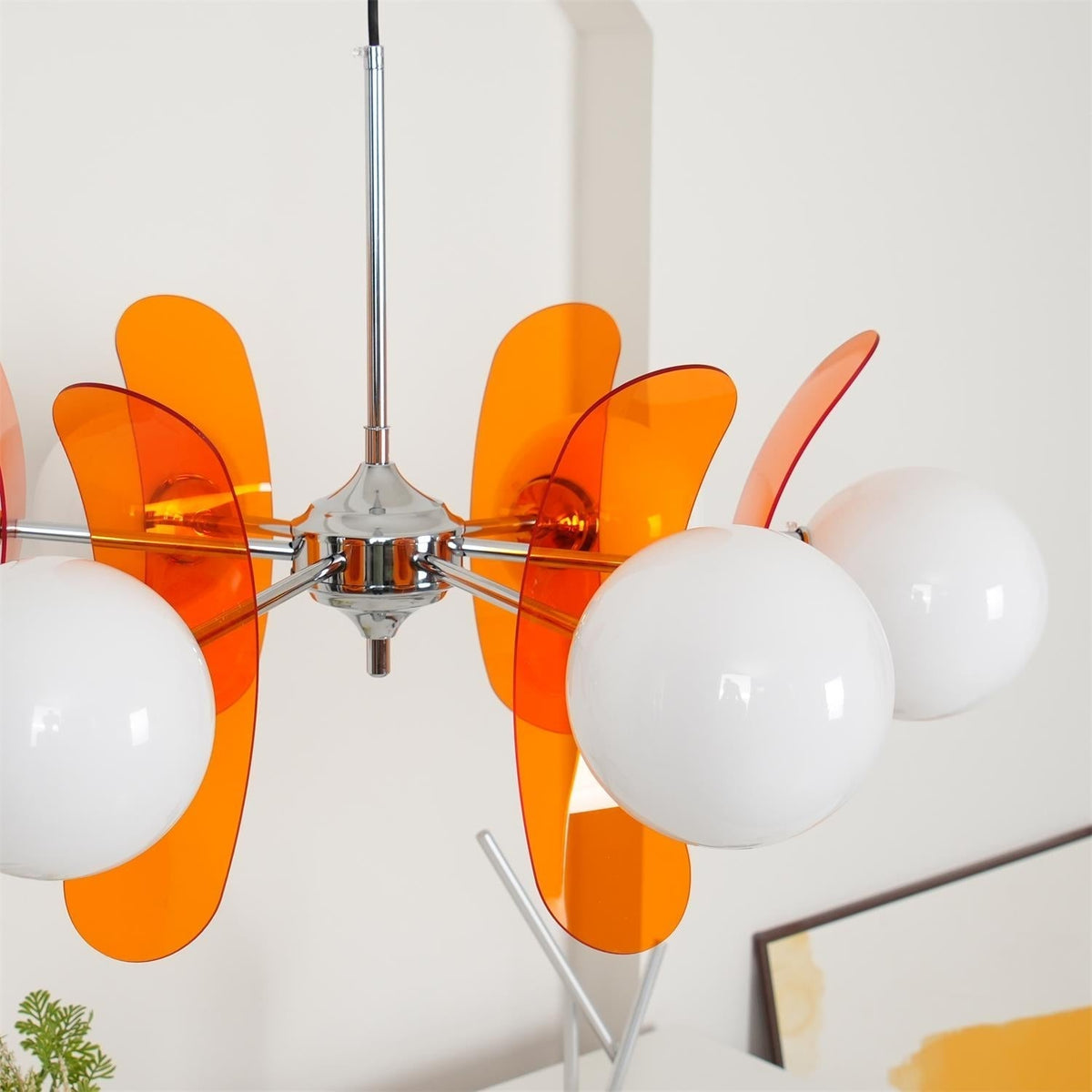 Aira Chandelier Brown &Orange
