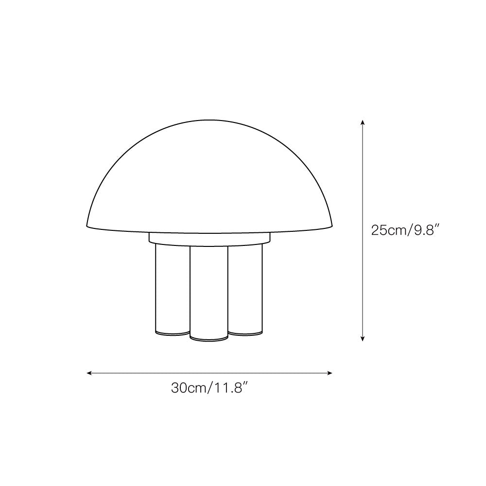 Turbiny lámpara de mesa de alabastro