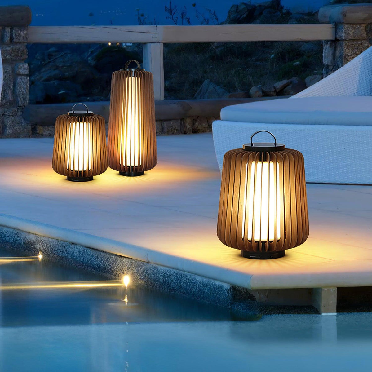 Irina luminaria exterior portátil de arte Irina
