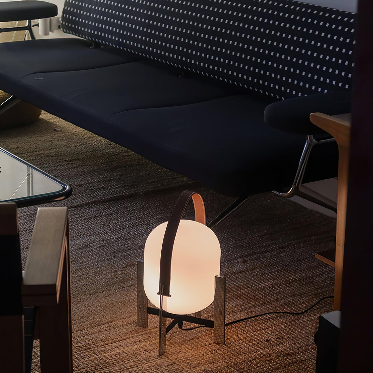 Harper lámpara de mesa minimalista de vidrio