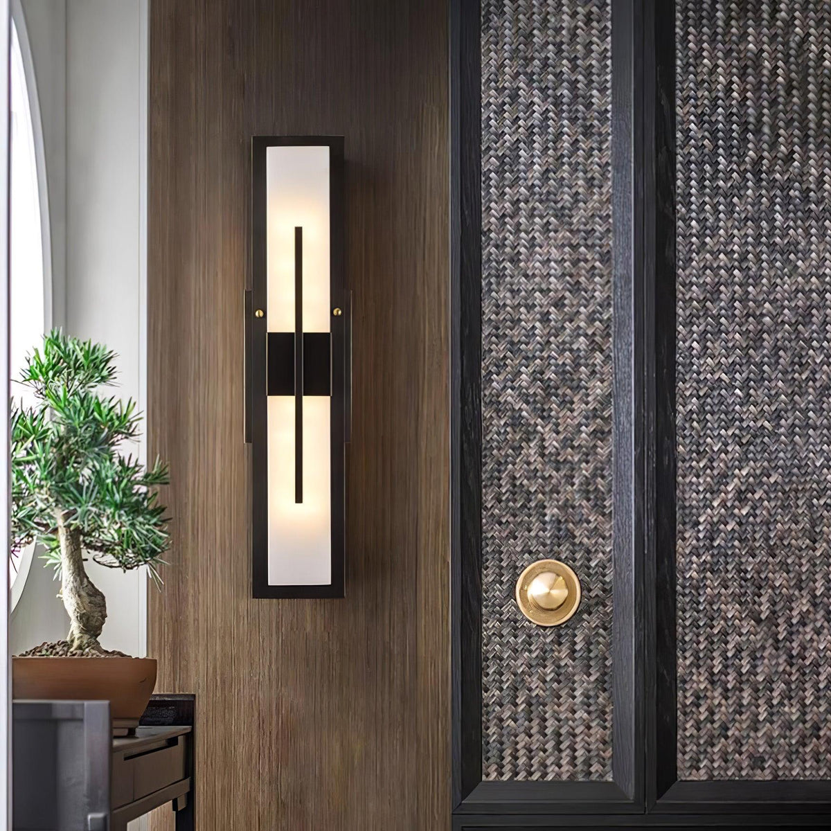 Vellmure aplique de pared gemelo en alabastro