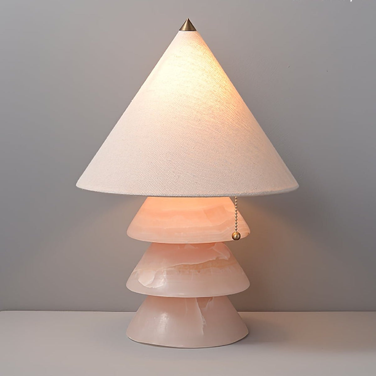Pyramid lámpara de mesa de mármol