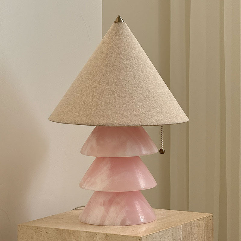 Pyramid lámpara de mesa de mármol