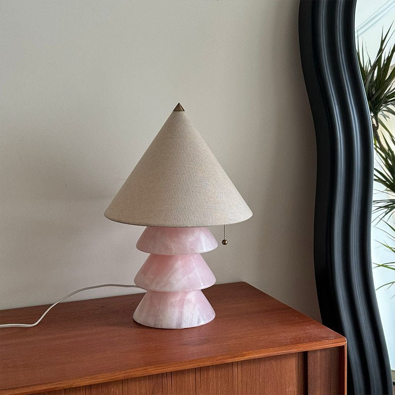 Pyramid lámpara de mesa de mármol