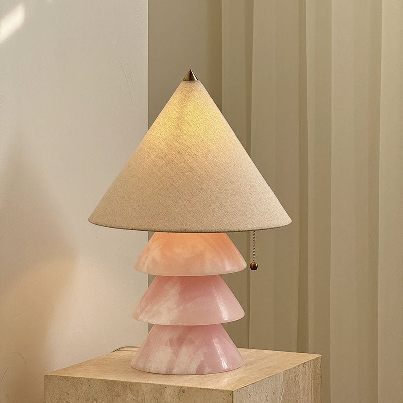 Pyramid lámpara de mesa de mármol