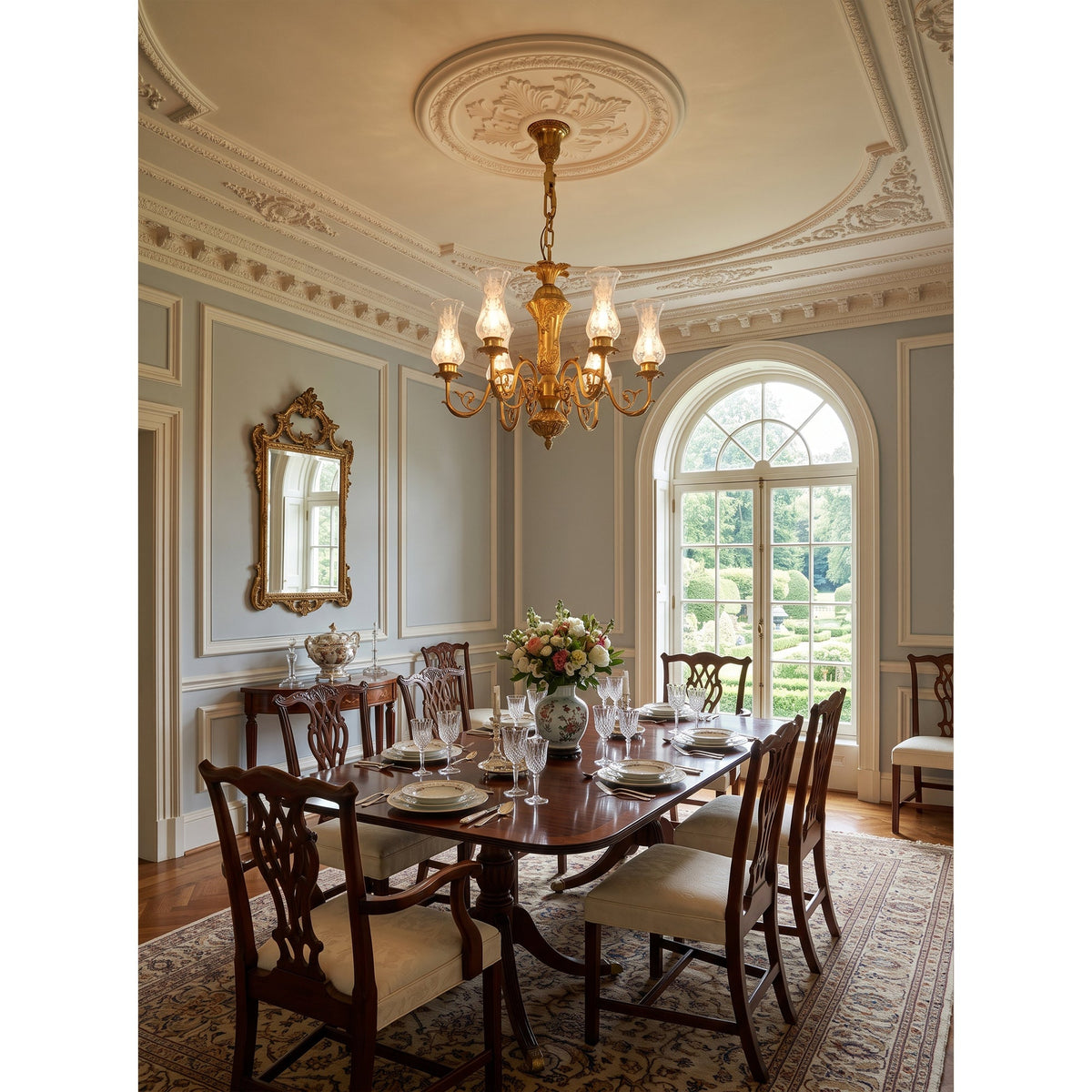 Lámpara de araña Vardenleigh Palm