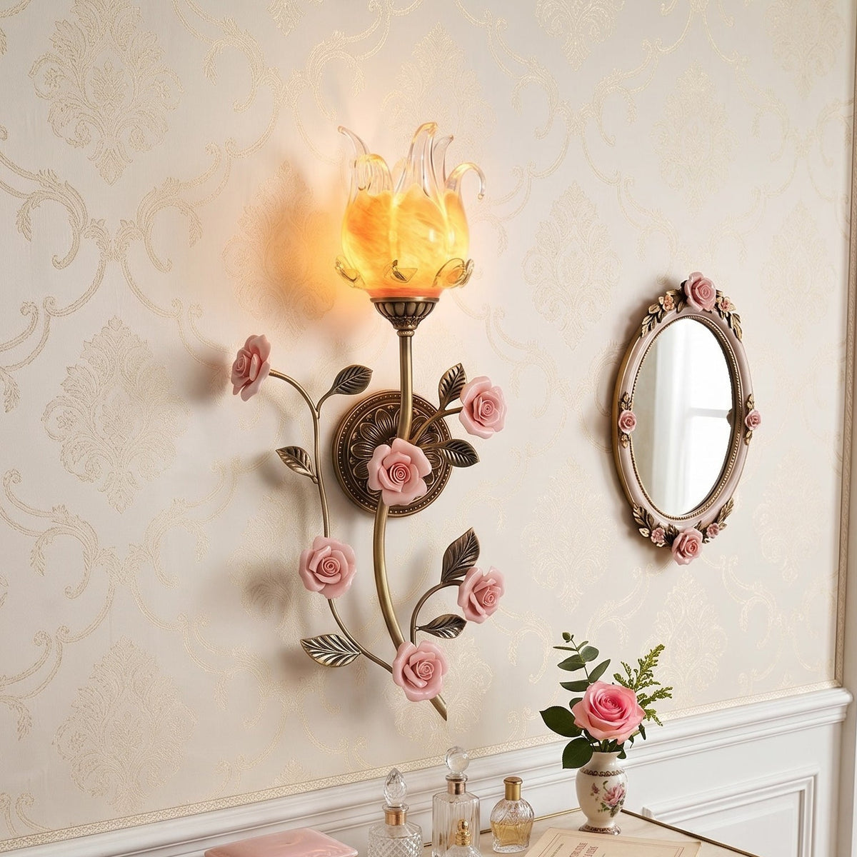 Flor Floréale & aplique de pared