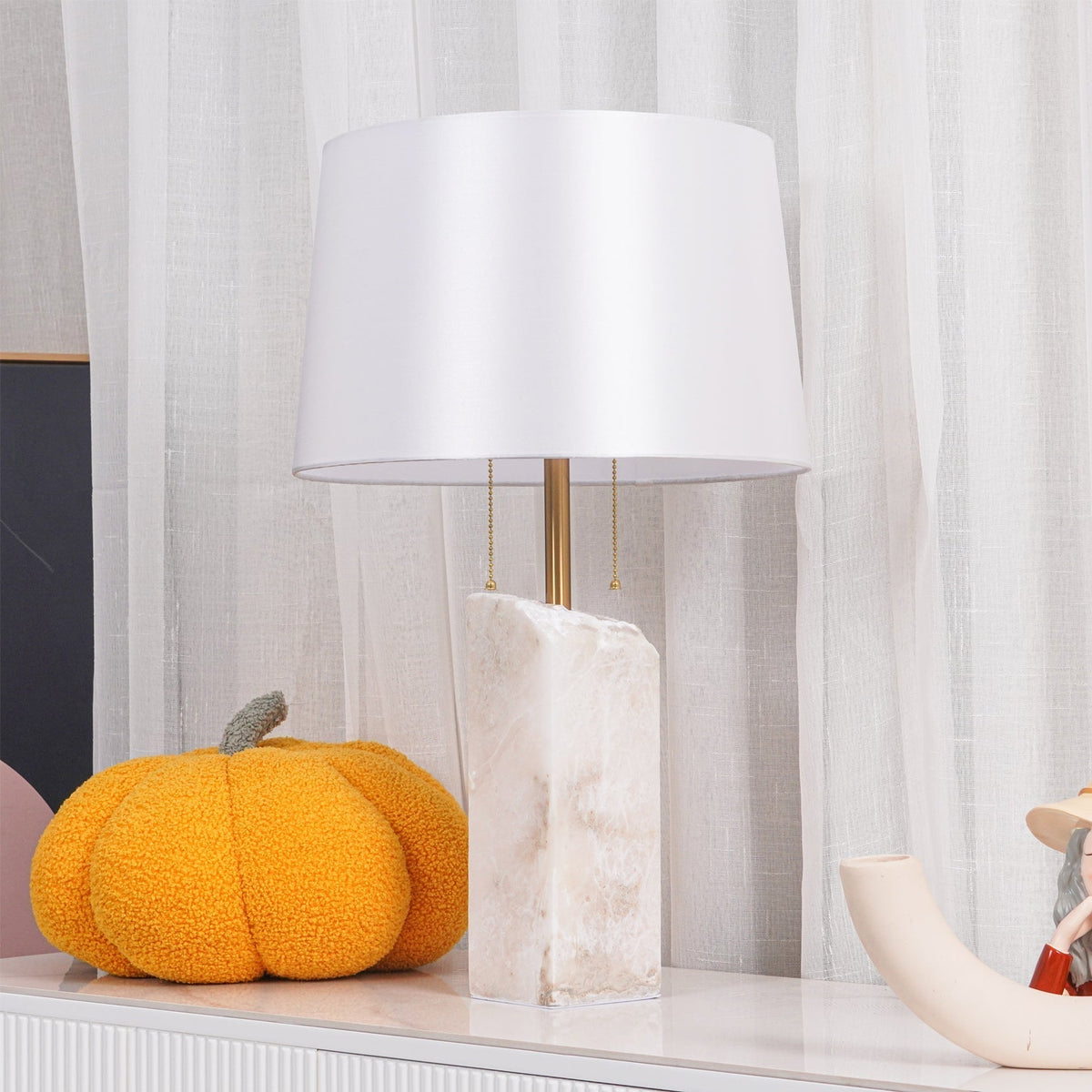 Gaveth lámpara de mesa minimalista de alabastro