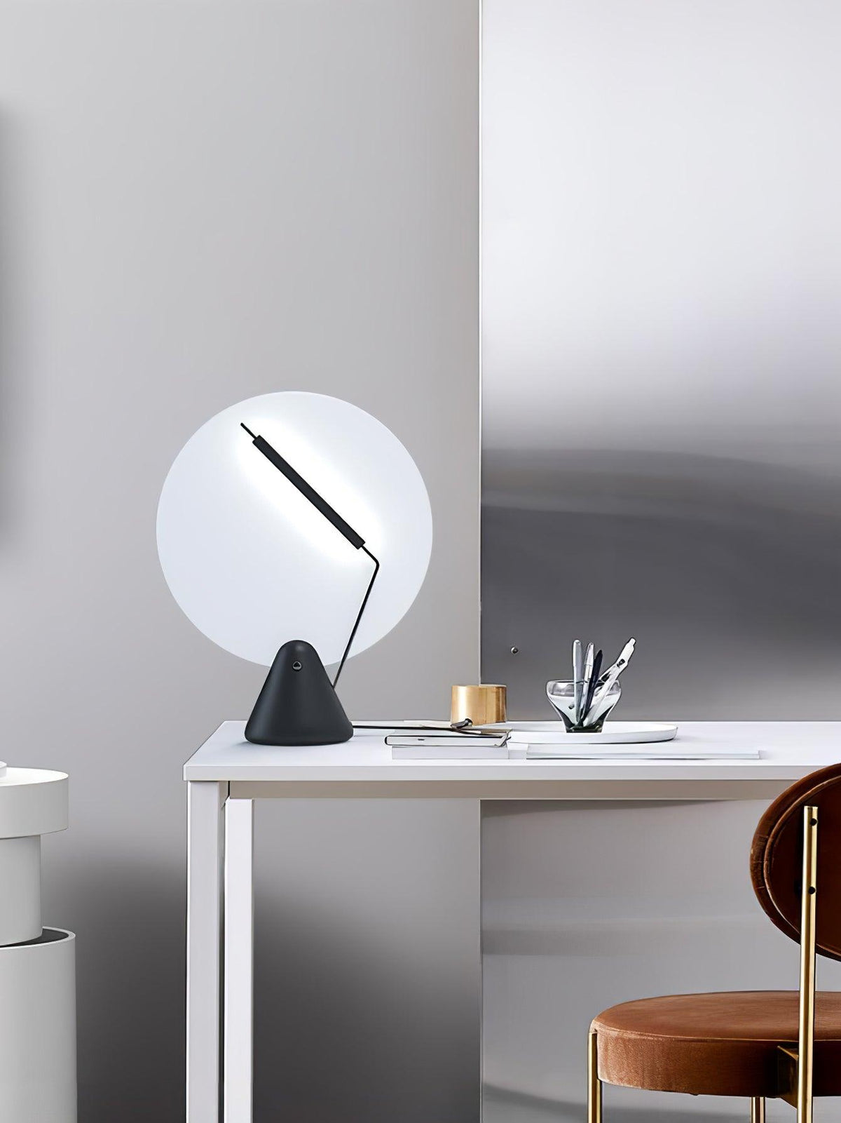 Evsilel lámpara de mesa geométrica de acrílico