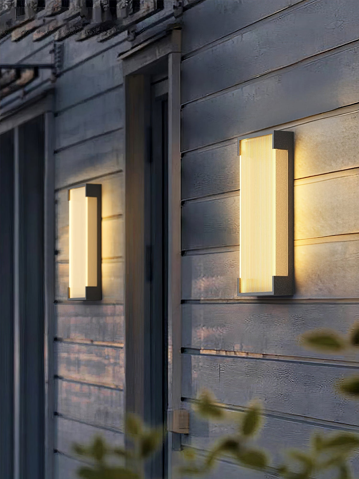 Elaerielle aplique de pared rectangular solar exterior único