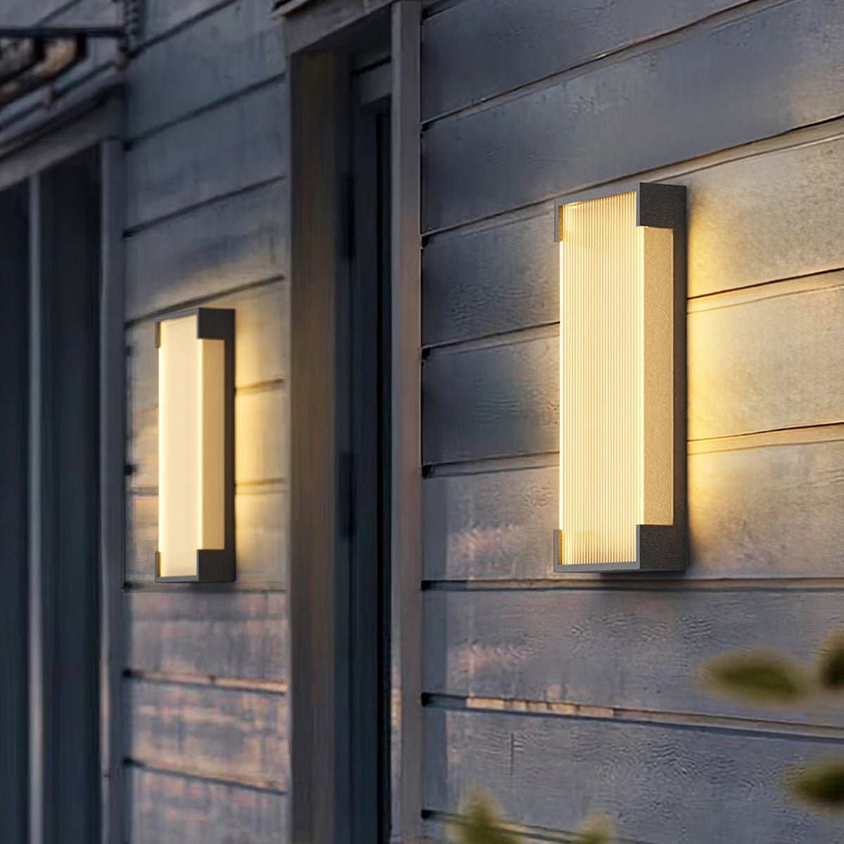 Elaerielle aplique de pared rectangular solar exterior único