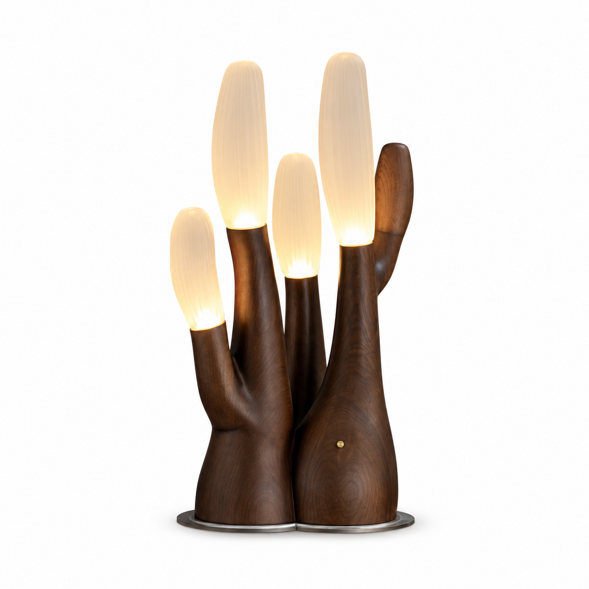 Lámpara de mesa de madera Rosedencombe