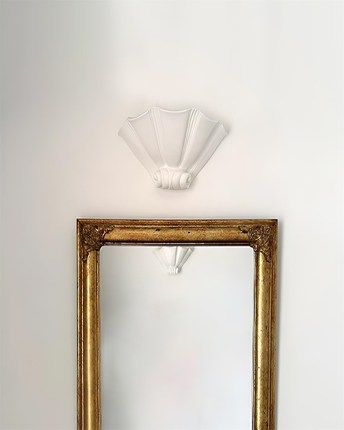 Dorien aplique de pared de yeso blanco clásico