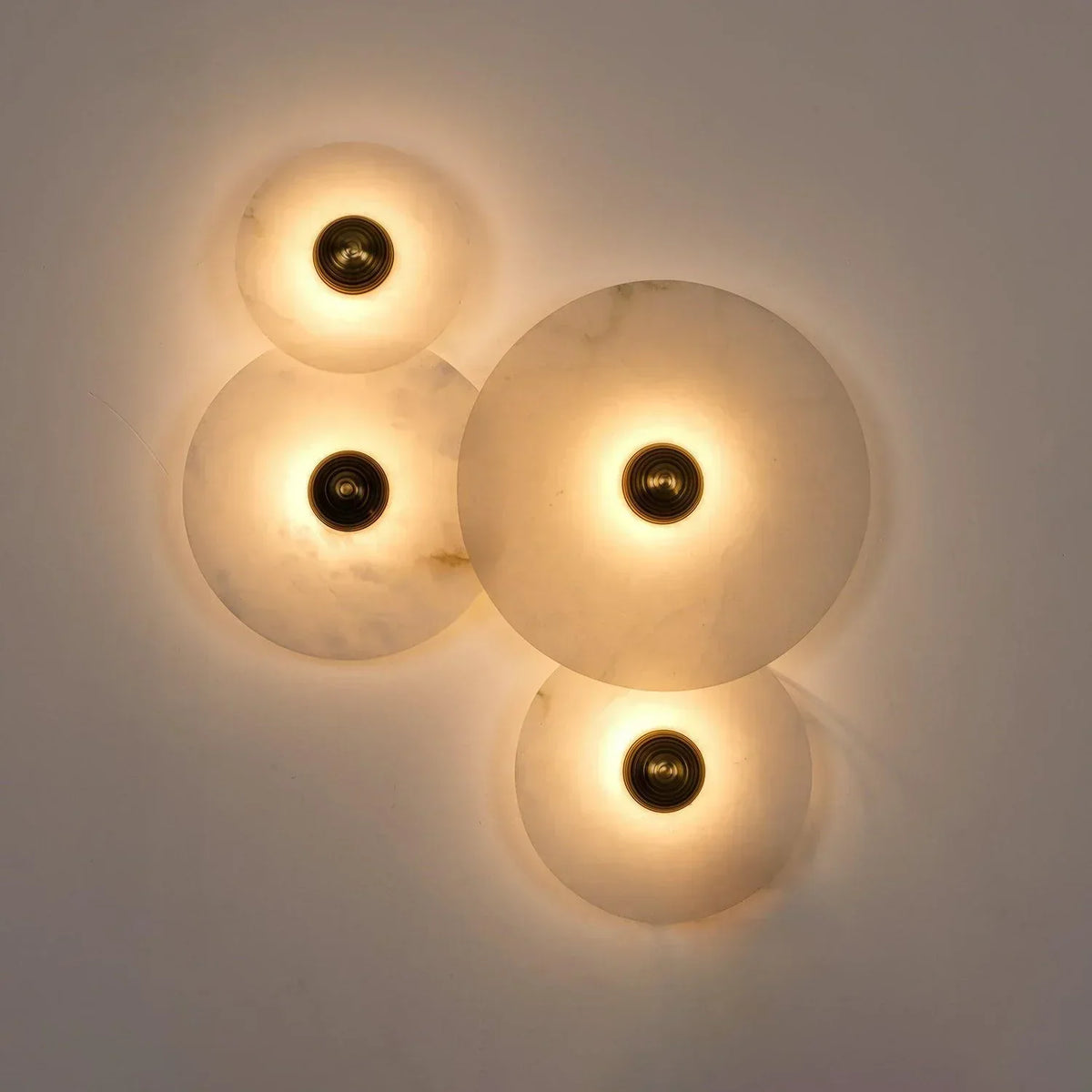 Slender aplique de pared alabastro moderno minimalista