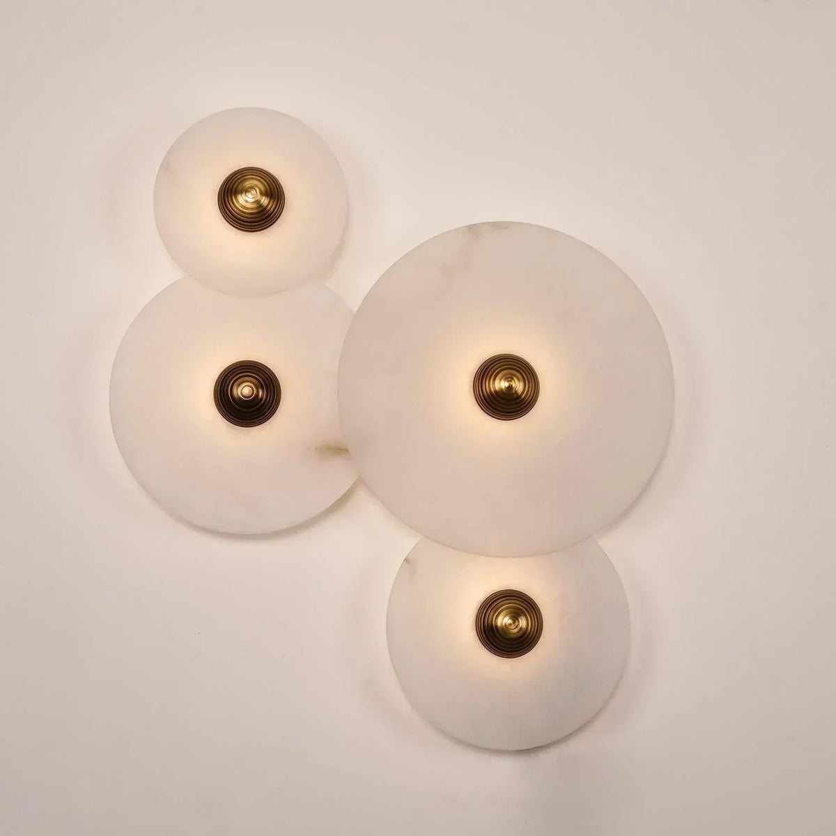 Slender aplique de pared alabastro moderno minimalista