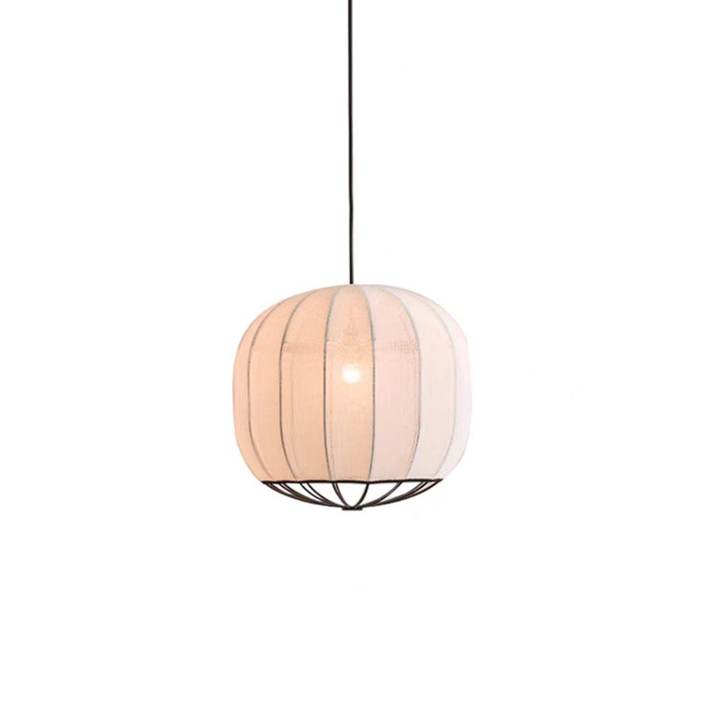 Ritta Moderna Diseño Minimalista Metal/Tela Lámpara Colgante Blanco