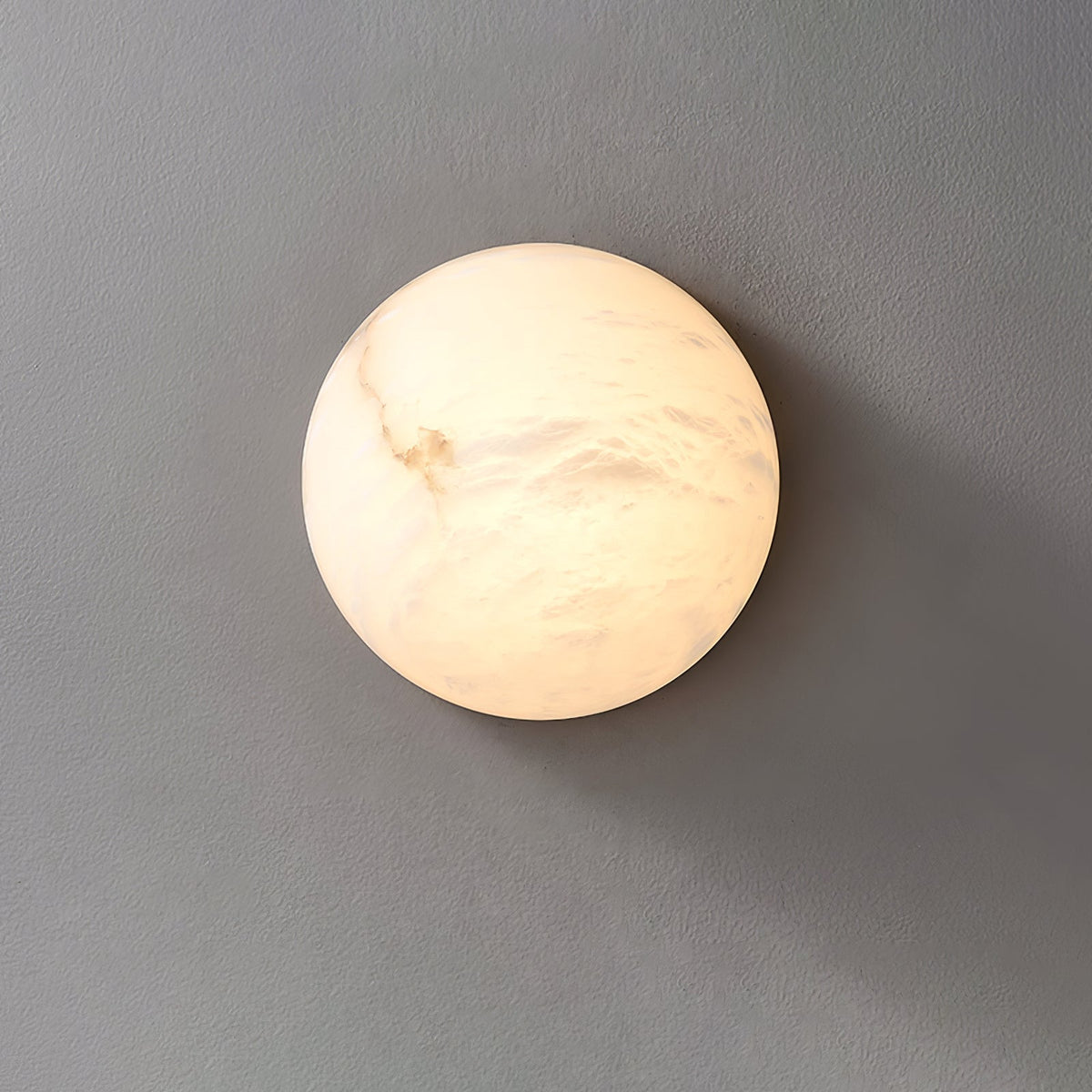 Elvar lámpara de techo semicircular minimalista de alabastro