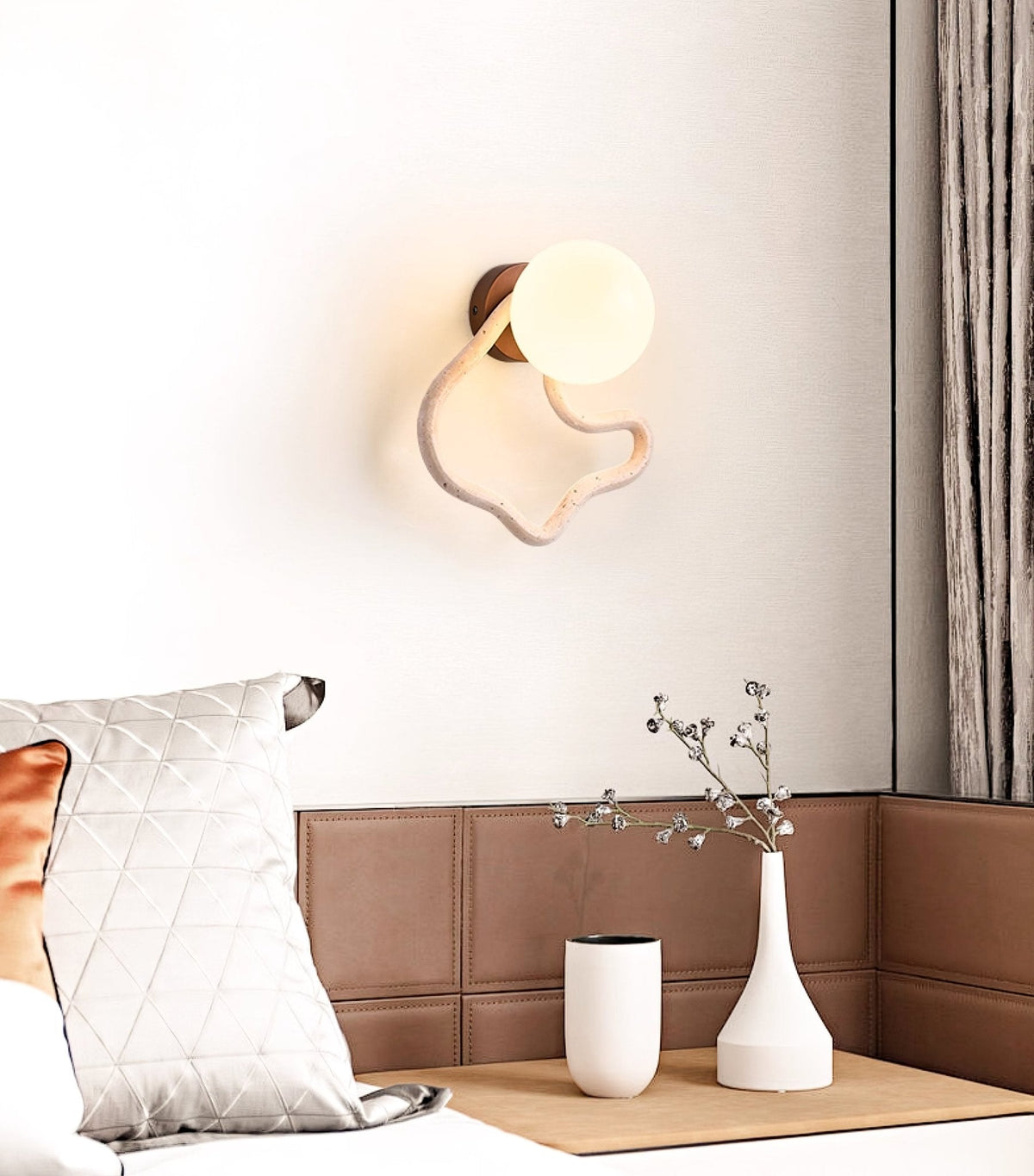 Cindor aplique de pared travertino