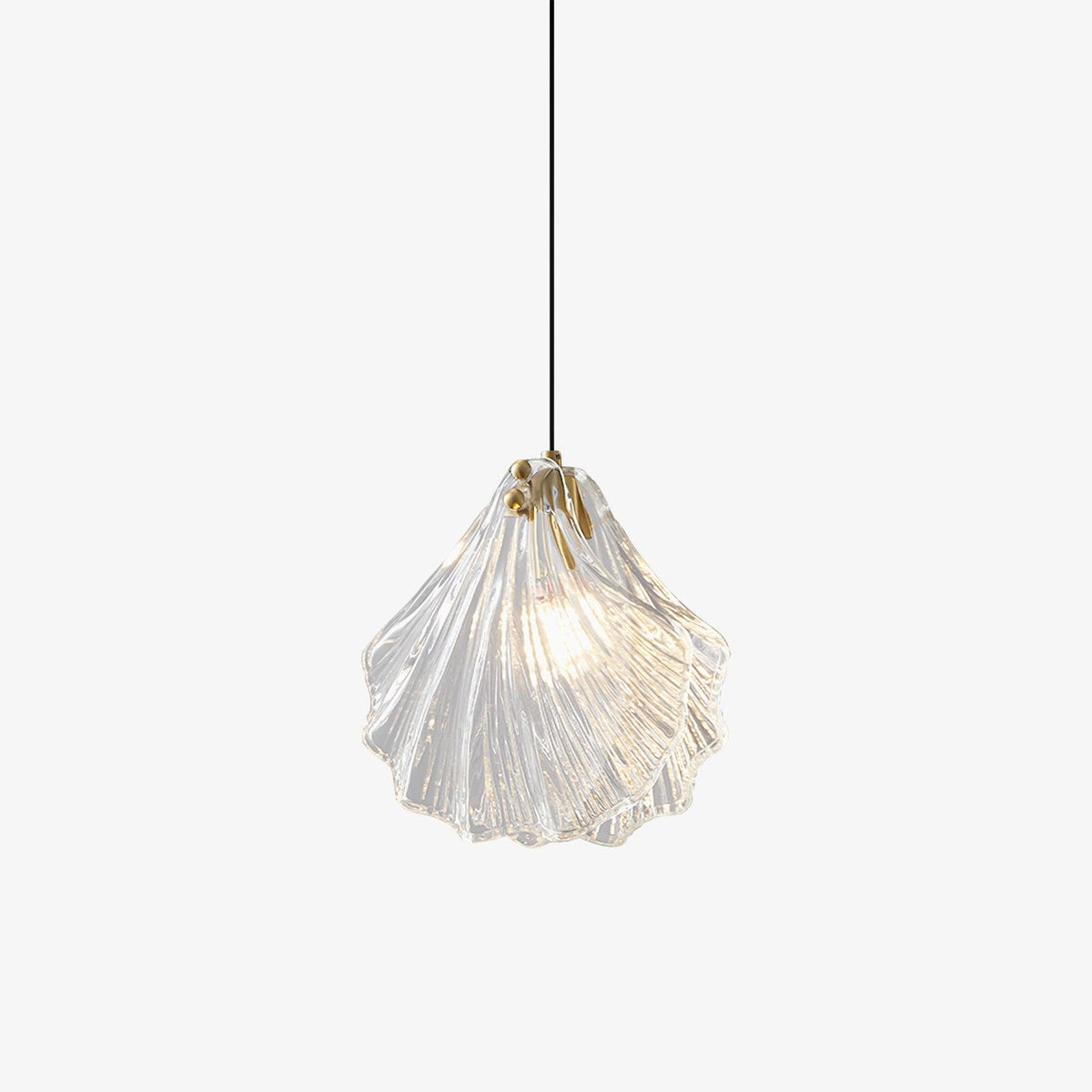 Veda lámpara colgante de vidrio con caparazón artístico y elegante