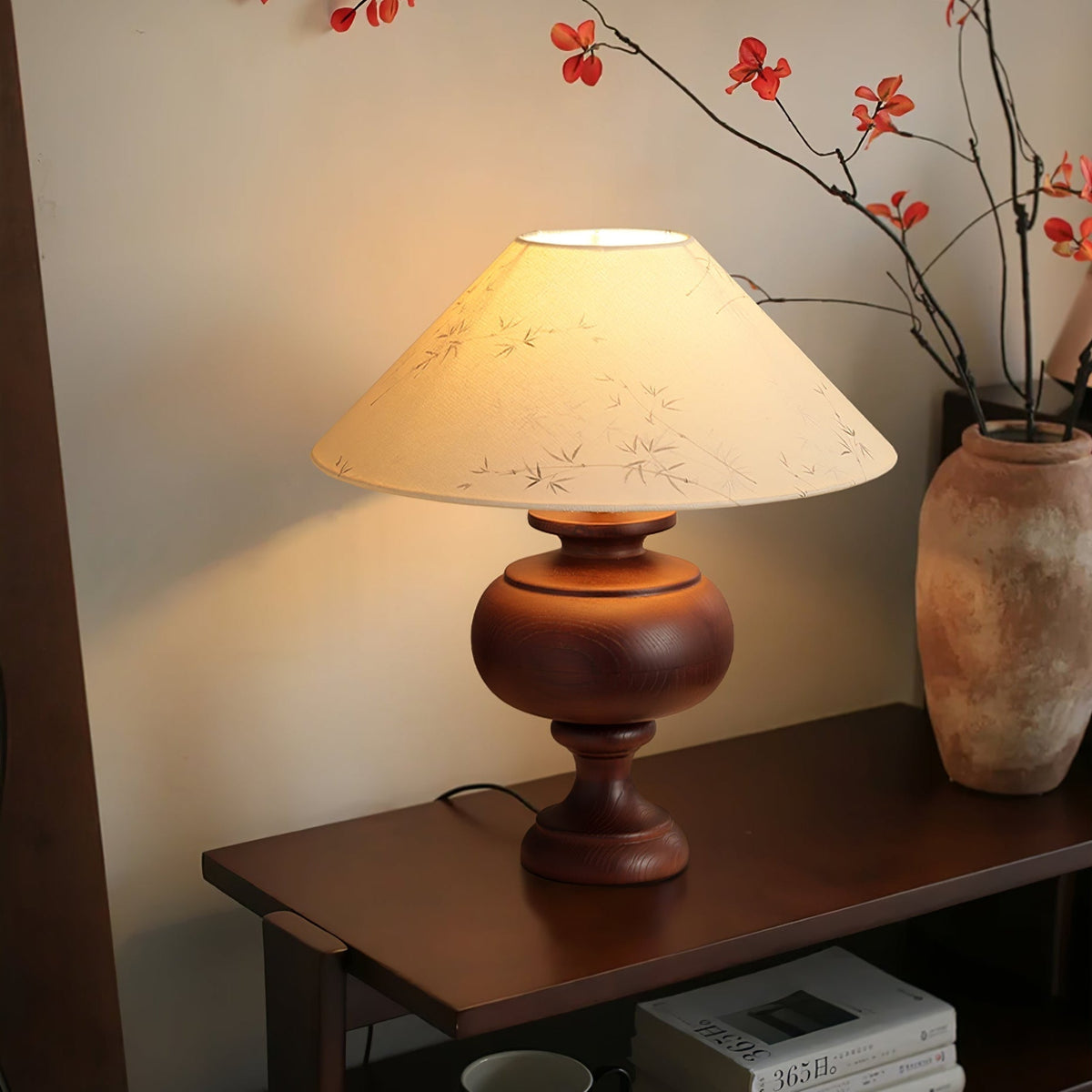 Culiril lámpara de mesa de tejido oriental