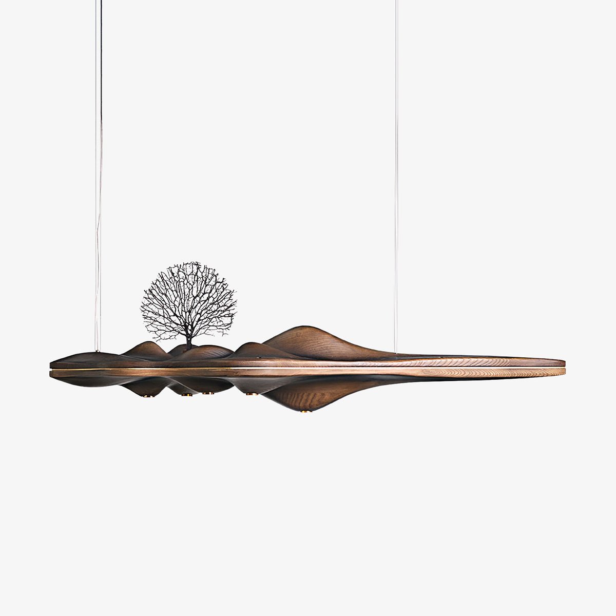 Tolven lámpara colgante Premium Elegancia de madera