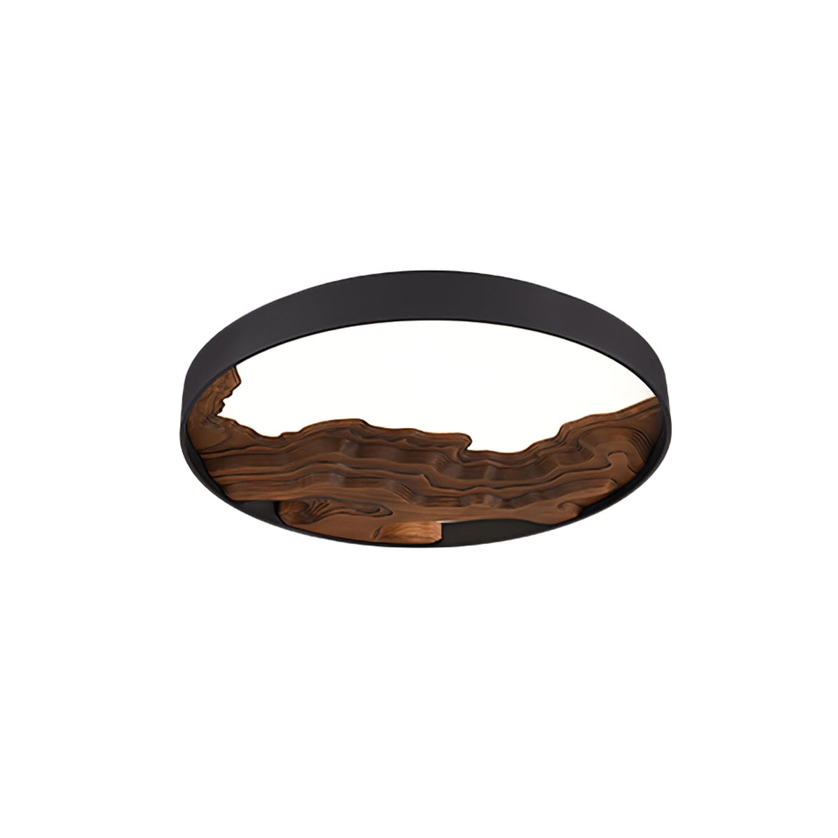 Rinaraine lámpara de techo de madera oriental natural