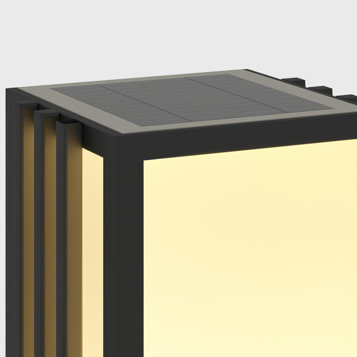 Rivenena luminaria exterior rectangular patrón amanecer minimalista para jardín