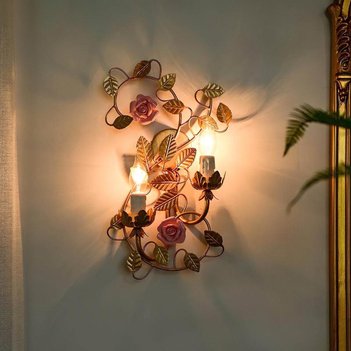 Aplique de pared flor
