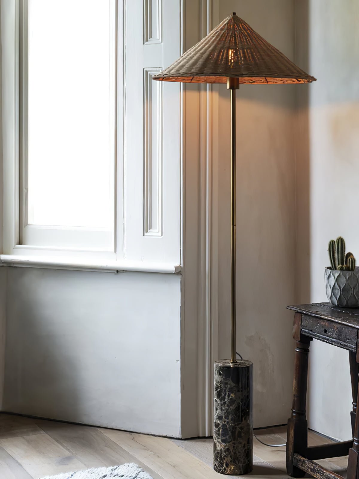 Zenith lámpara de pie bohemio de mármol