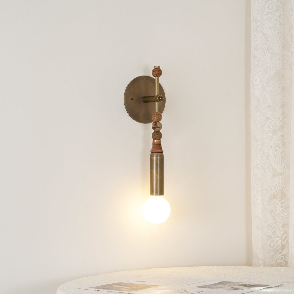 Roma Vintage Wall Lamp Marble