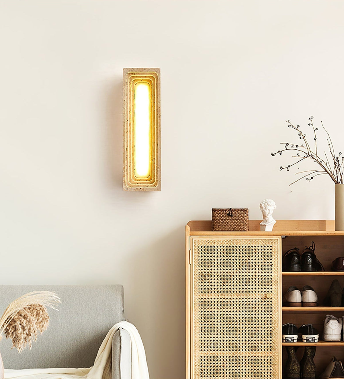 Atheila travertino aplique de pared