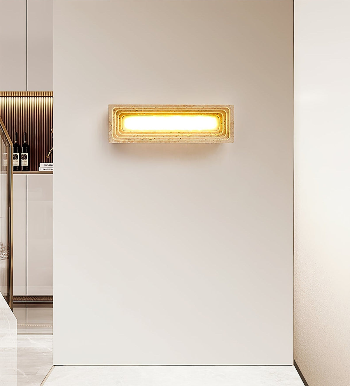Atheila travertino aplique de pared