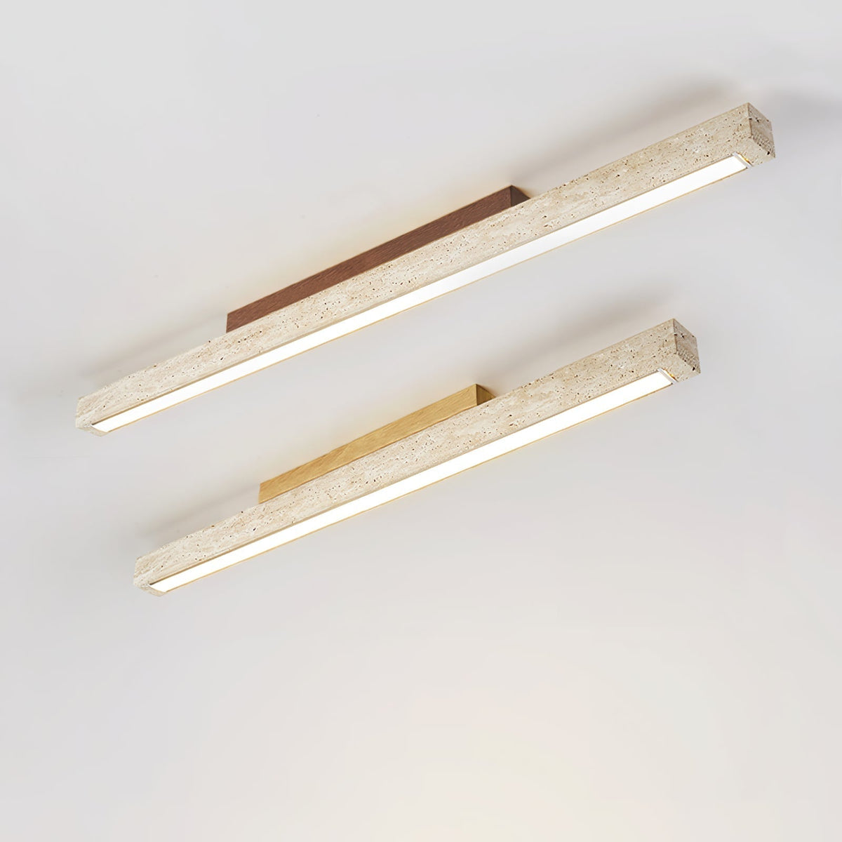 Orvenarae Luz Techo Lineal Minimalista Travertino