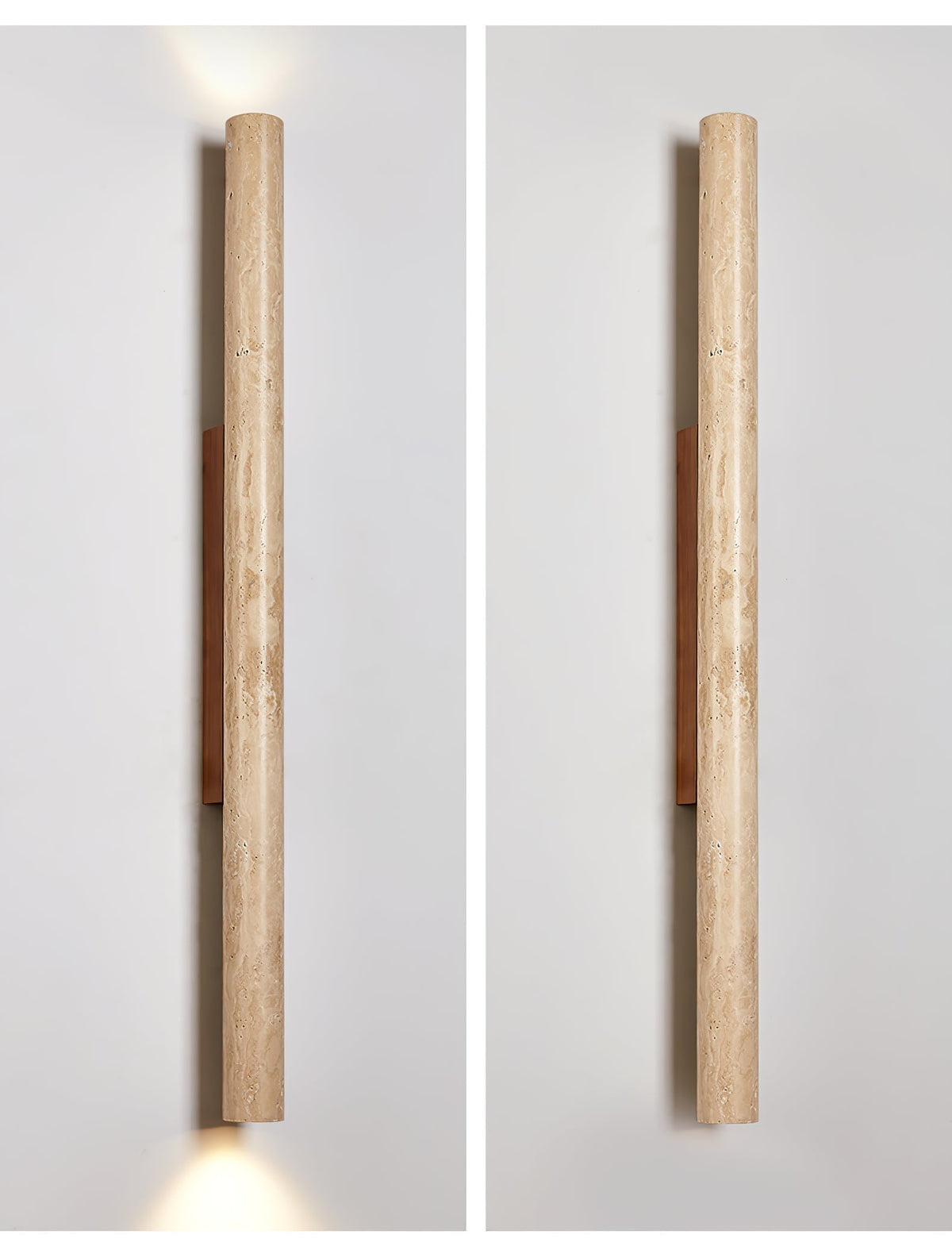 Noriira aplique de pared minimalista en travertino