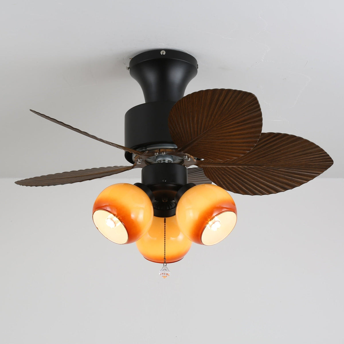 Marvella ventilador de techo con luz Vintage de madera