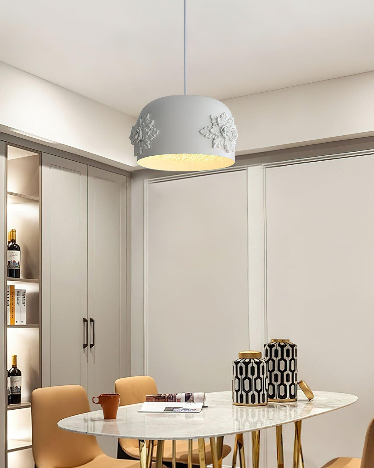 Solstice aplique de pared minimalista de resina