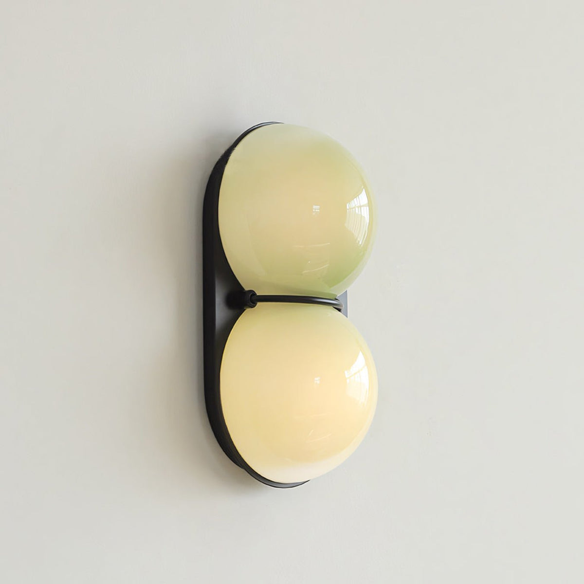 Two aplique de pared Globo vidrio