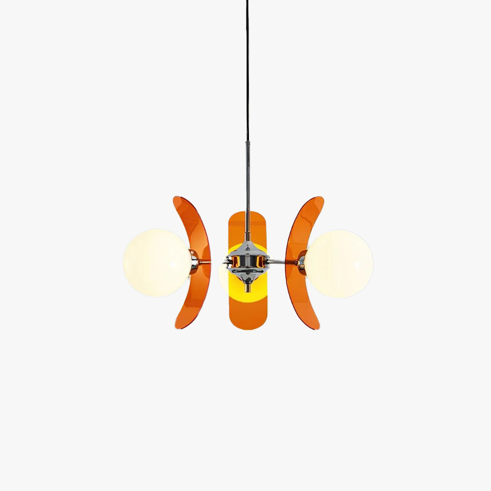 Aira Chandelier Brown &Orange