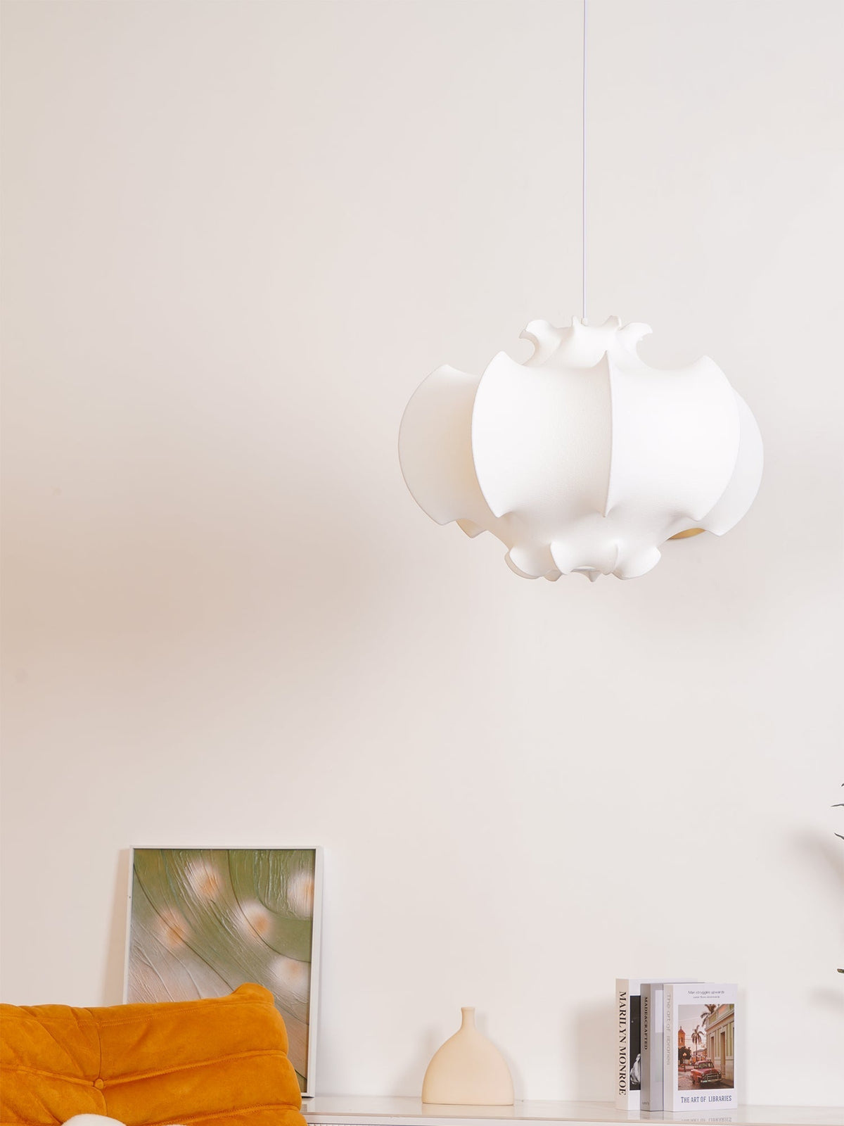 Lotus lámpara colgante minimalista de seda